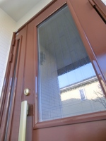 アルミ製玄関ドア　エナメル仕上げ　フッ素塗装