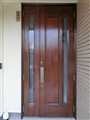 木製玄関ドア　YAMAHA（ヤマハ）再塗装