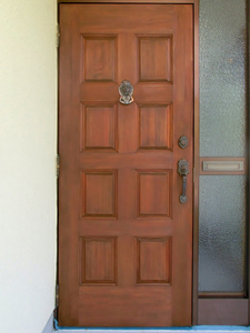 再塗装後　YAMAHA（ヤマハ）木製玄関ドア