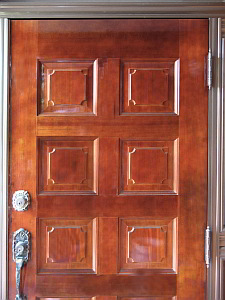 YAMAHA（ヤマハ）木製玄関ドア　塗装前