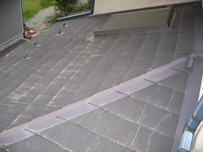 施工前　スレート屋根　塗替え　塗装