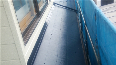施工後　スレート屋根　塗替え　塗装
