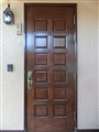 木製玄関ドア　AICK（アイカ）再塗装・塗替え
