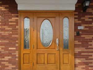 再塗装後　木製玄関ドア　その他メーカー　木製玄関ドア　施工後