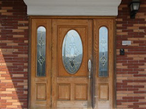 木製玄関ドア　木製玄関ドア　その他メーカー　塗装前