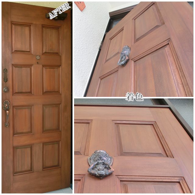 YAMAHA（ヤマハ）木製玄関ドア）　施工後