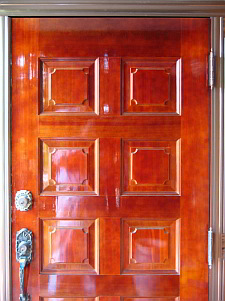 塗装後　YAMAHA（ヤマハ）木製玄関ドア